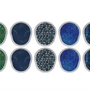 Dexcom G7 Transmitter Stickers, Cyber CGM Stickers, Pair with Glucomart Dexcom G7 Patches, 10 Count Dexcom G7 Stickers