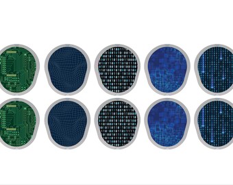 Dexcom G7 Transmitter Stickers, Cyber CGM Stickers, Pair with Glucomart Dexcom G7 Patches, 10 Count Dexcom G7 Stickers