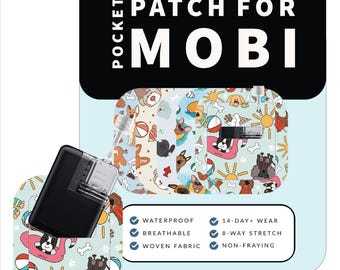 Glucomart Adhesive Pocket for Mobi | Secure & Comfortable | Durable Wearable Option for Mobi Insulin Pump | 5 Ct Dogs Mobi Adhesive Pockets