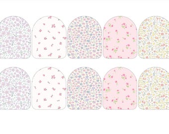 Omnipod Fabric Stickers for Surface of Pod l 10 Pack Spring Floral Omnipod Sticker | Omnipod Patch Stickers | One Time Use | Glucomart