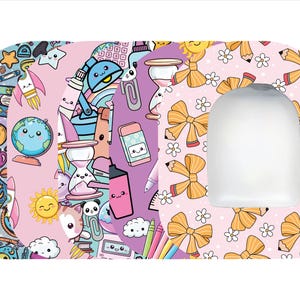 Omnipod Patches by Glucomart, Hypoallergenic & Waterproof, Pair with Glucomart Omnipod Stickers, Kawaii School Omnipod Overpatches, 5-CT