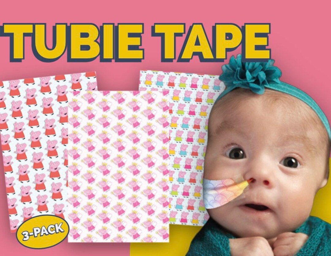 Tubie Tape Premium Feeding Tube Tape 3pack Oxygen Picc Peg Ng Tube