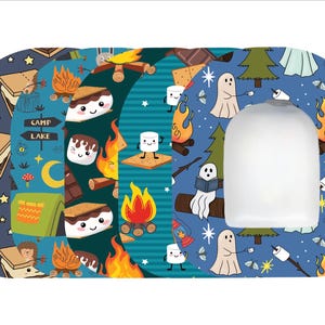 Omnipod Patches by Glucomart, Hypoallergenic & Waterproof, Pair with Glucomart Omnipod Stickers, Campfire Omnipod Overpatches, 5-CT