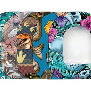 Omnipod Patches by Glucomart, Hypoallergenic & Waterproof, Pair with Glucomart Omnipod Stickers, Prehistoric Omnipod Overpatches, 5-CT