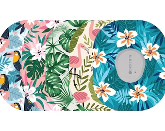 Glucomart Adhesive Patches for Dexcom G7, Waterproof CGM Patches, Hypoallergenic, Tropical Dexcom G7 Overpatches, 10-Day+