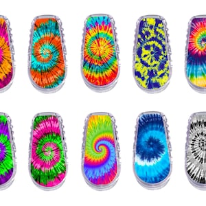 Tie Dye Dexcom G6 Transmitter Stickers - 10 Pack
