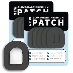 Omnipod Adhesive Patches (10 Count) – Maximum Strength CGM Patches, Waterproof Omnipod Overpatch Hypoallergenic Omnipod Overlay - Glucomart