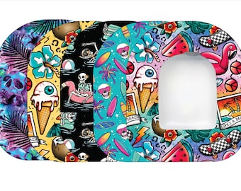 Omnipod Patches by Glucomart, Hypoallergenic & Waterproof, Pair with Glucomart Omnipod Stickers, Alt Summer Omnipod Overpatches, 5-CT