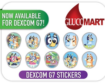 Dexcom Transmitter Stickers for Dexcom G7 Transmitter Decals Kids Dexcom G7 Sticker 10 Pack Kids Dexcom G7 Stickers T1D Diabetes - Glucomart