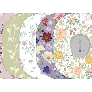 Glucomart Adhesive Patches for Dexcom G7, Waterproof CGM Patches, Hypoallergenic, Vintage Floral Dexcom G7 Overpatches, 10-Day+