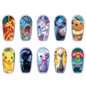 Dexcom G6 Transmitter Stickers Boys Characters 10 Pack Dexcom Decal Diabetes Stickers Type 1 Diabetes Accessories Glucomart image 1