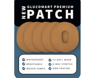 Dexcom G6 No-Lift No-Fray Dexcom OverPatch Overlay Patch CGM Tape CGM Patch Dexcom Adhesive Patch Dexcom Plaster 50 Day Supply - Glucomart