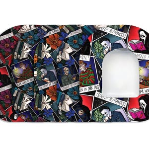 Omnipod Patches by Glucomart, Hypoallergenic & Waterproof, Pair with Glucomart Omnipod Stickers, Horror Bookish Omnipod Overpatches, 5-CT