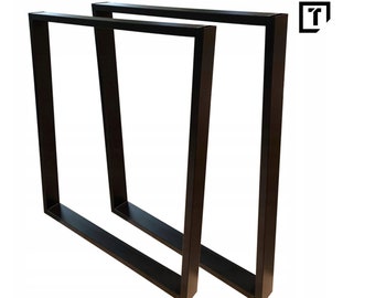 SET (2) Tischgestell | Tischkufen | Tischfüe | Tischbeine | Metalen tafel | Industriële LOFT stalen poten