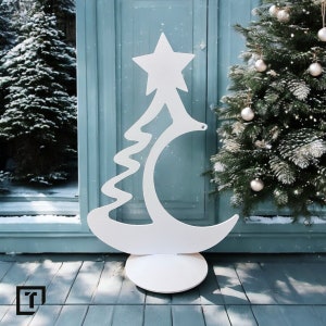 Elegant Metal Christmas Tree – Modern Holiday Decoration for Your Home