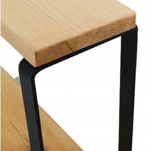 Square Shelf Brackets | Regalträger, Wandregal, Regalstütze, Regalwinkel, double Holder | Metal Shelf Bracket | Regalhalter