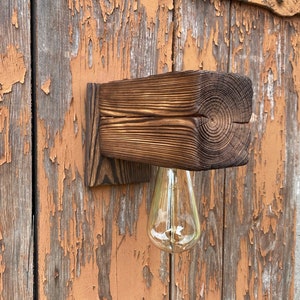 Wall Lamp retro wandlampe holzlampe loft Old Alt
