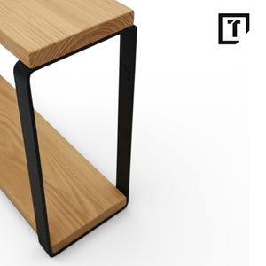 Square Metal Shelf Brackets: Powder Coated Steel (Single)