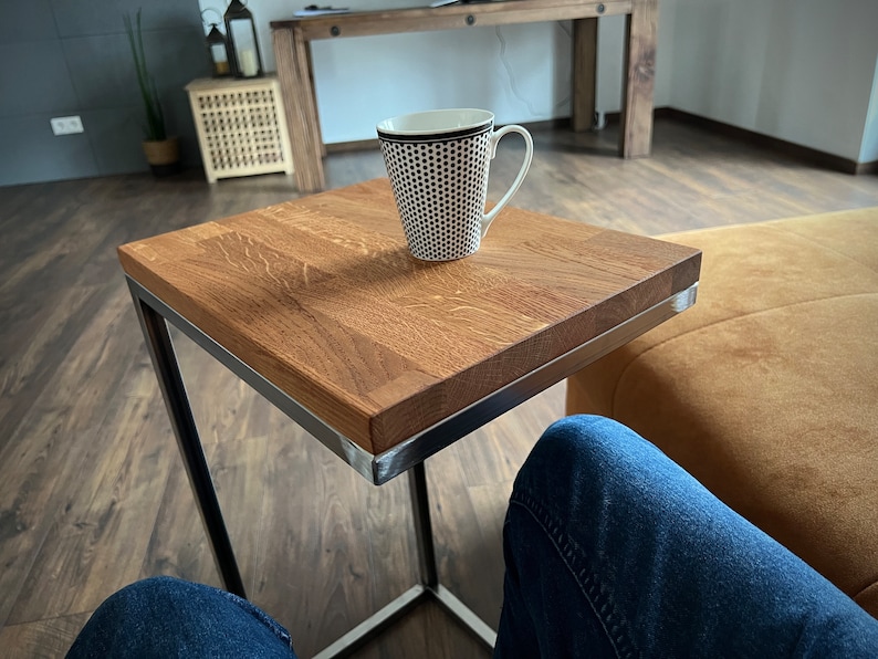 Laptoptisch Sofatisch Betttisch Couchtisch Holz Beistelltisch Wohnzimmertisch Massivholz Notebook table zdjęcie 3