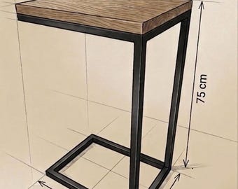Laptoptisch Sofatisch Betttisch Couchtisch Holz Beistelltisch Wohnzimmertisch Massivholz Notebook table