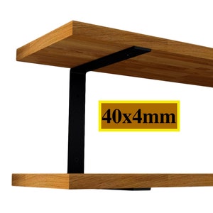 40mm Regalhalter | verschiedene Farben | Regalträger, Wandregal, Regalstütze, Regalwinkel, doppel Shelf Holder