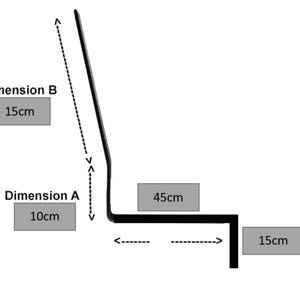 Rückenlehnenhalterung, Bankrückenlehne, Winkelhalterung, Regalhalterung, Metallbein, Regalhalterung, L-Halterung, Bench Backrest