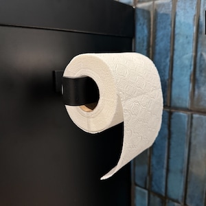 Toilettenpapierhalter - Vintage Klopapierhalter Schwarz - WC Papier toilette Halterung - 100% feito à mão