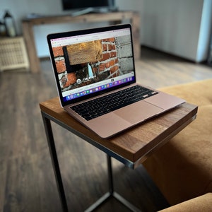 Laptoptisch Sofatisch Betttisch Couchtisch Holz Beistelltisch Wohnzimmertisch Massivholz Notebook table zdjęcie 1