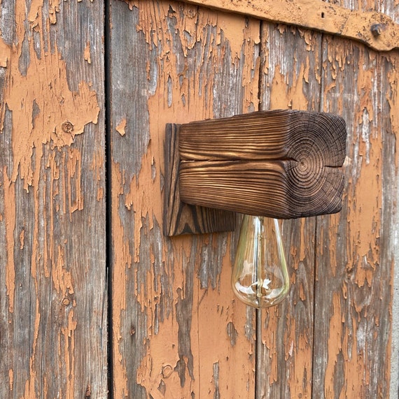 Wall Lamp retro wandlampe holzlampe loft Old Alt