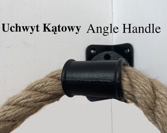Angle Holder for balustrade , for stair railing, Bannister, jute railing brackets, industrial, vintage