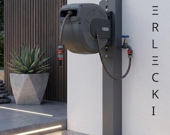 Gardena Hose Box Stand – Stainless Steel Ground Mount Holder