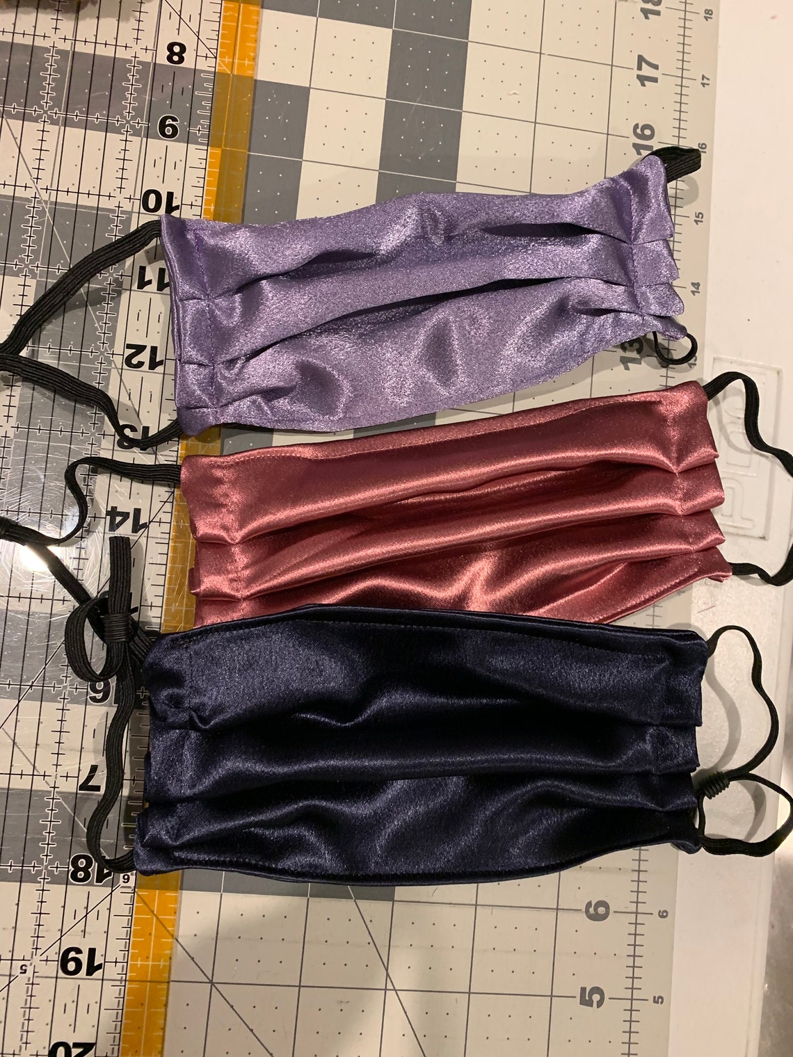 Satin face mask set Etsy