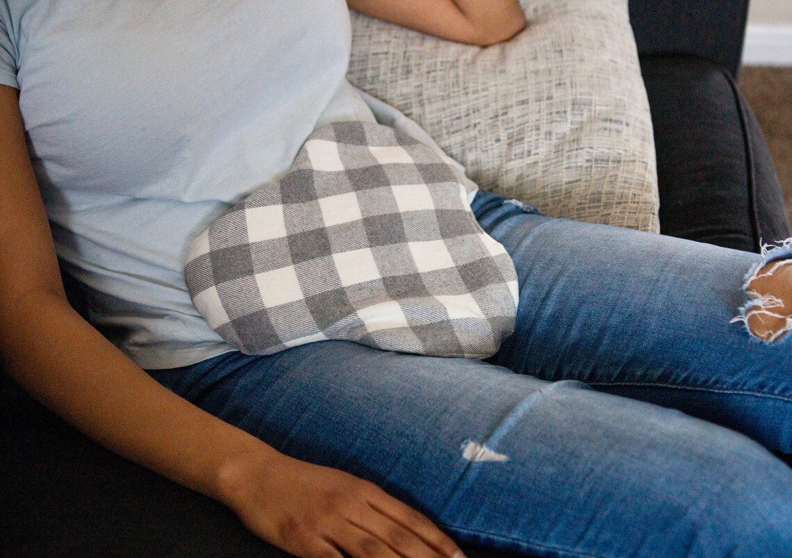 Weighted Heating Pad for Cramps Heating Pads Menstrual Etsy