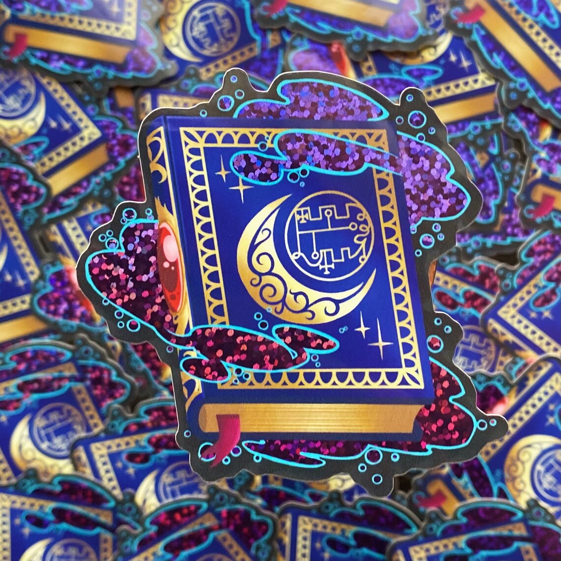 Helluva Boss: That Fckin Heavy Book Glitter Sticker | Etsy