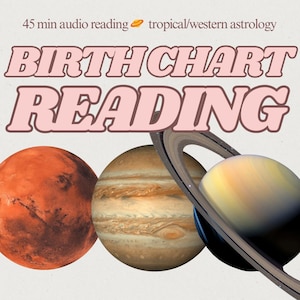 Leitura de Mapa Astral Astrológico (Natal) | Gravação de Leitura de Mapa Astral em Áudio | Leitura de Mapa Astral Perfeita para Presentes
