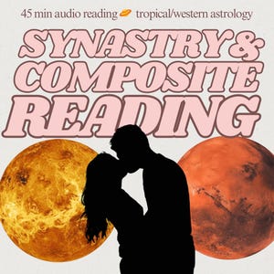 Sinastria astrologica + lettura del grafico composito (Fiamma gemella, Anima gemella, Karmica) / Compatibilità relazionale