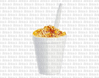Elote en Vaso: Corn in a Cup PNG - Ideal for Crafts, Designs, and Digital Projects