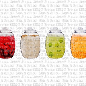 Refreshing Aguas Frescas PNG Bundle (Jamaica, Horchata, Limon)- Craft, Design, and Digital Delight!