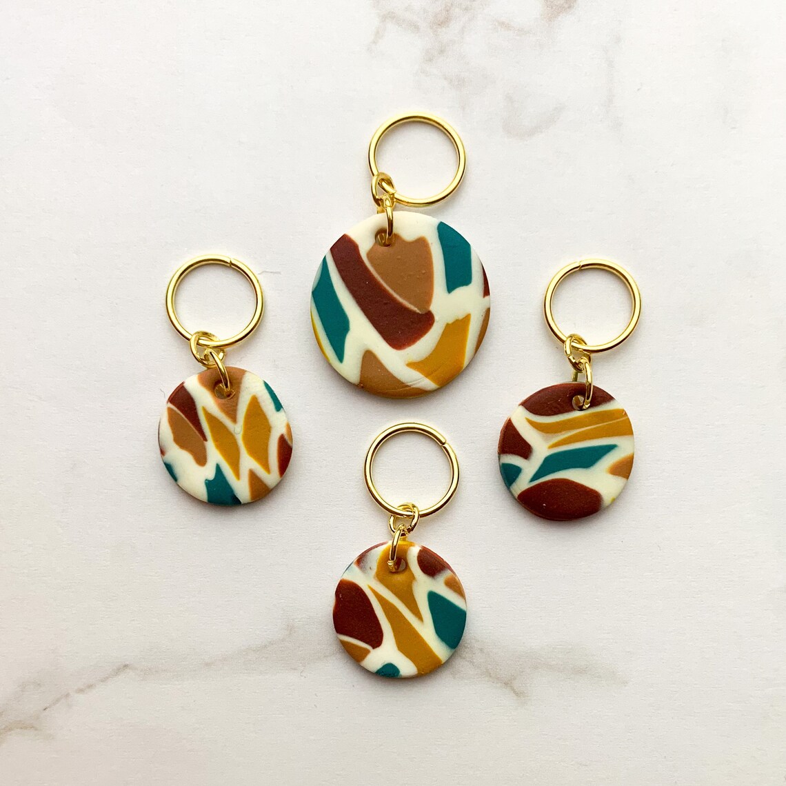 Handmade stitch markers for knitting made of polymer clay Etsy