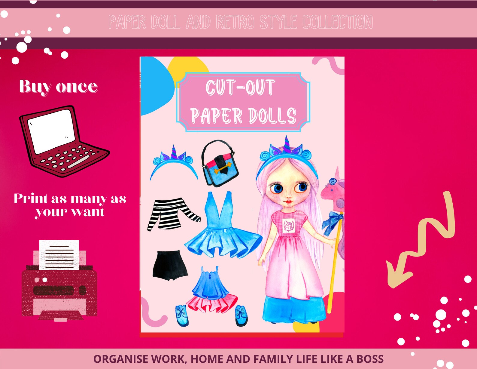 Girl Paper Doll Doll Games for Girl Paper Fashion Doll Etsy