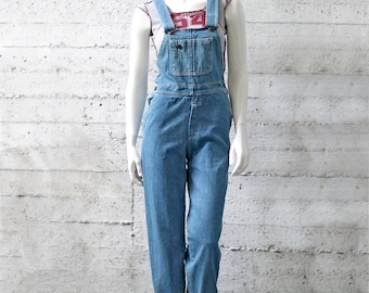 Salopette in denim vintage McDonald's, streetwear anni '90, taglia S