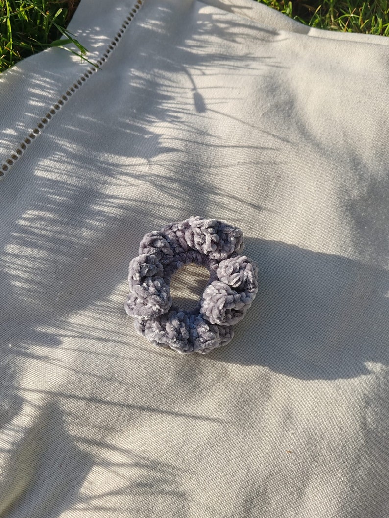 Chouchou au crochet Gris