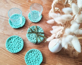 Sous verres en crochet (lot de 4)