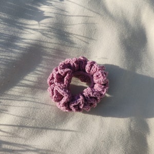 Chouchou au crochet Violet