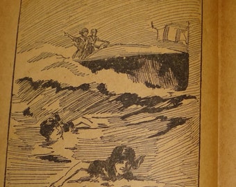 Antiquariato Ragazze Avventura Serie 1914 Colfuoco Ragazze Lotto di 2 Libri Camigli Ragazze Avventura Una Prova di Amicizia della Ragazza di Fuoco