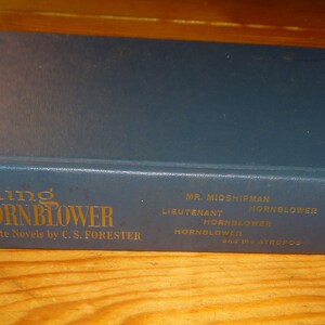 Vintage Hardback Young Hornblower Omnibus C.S. Forester Three Novels in One Early Career 1953 HB no DJ