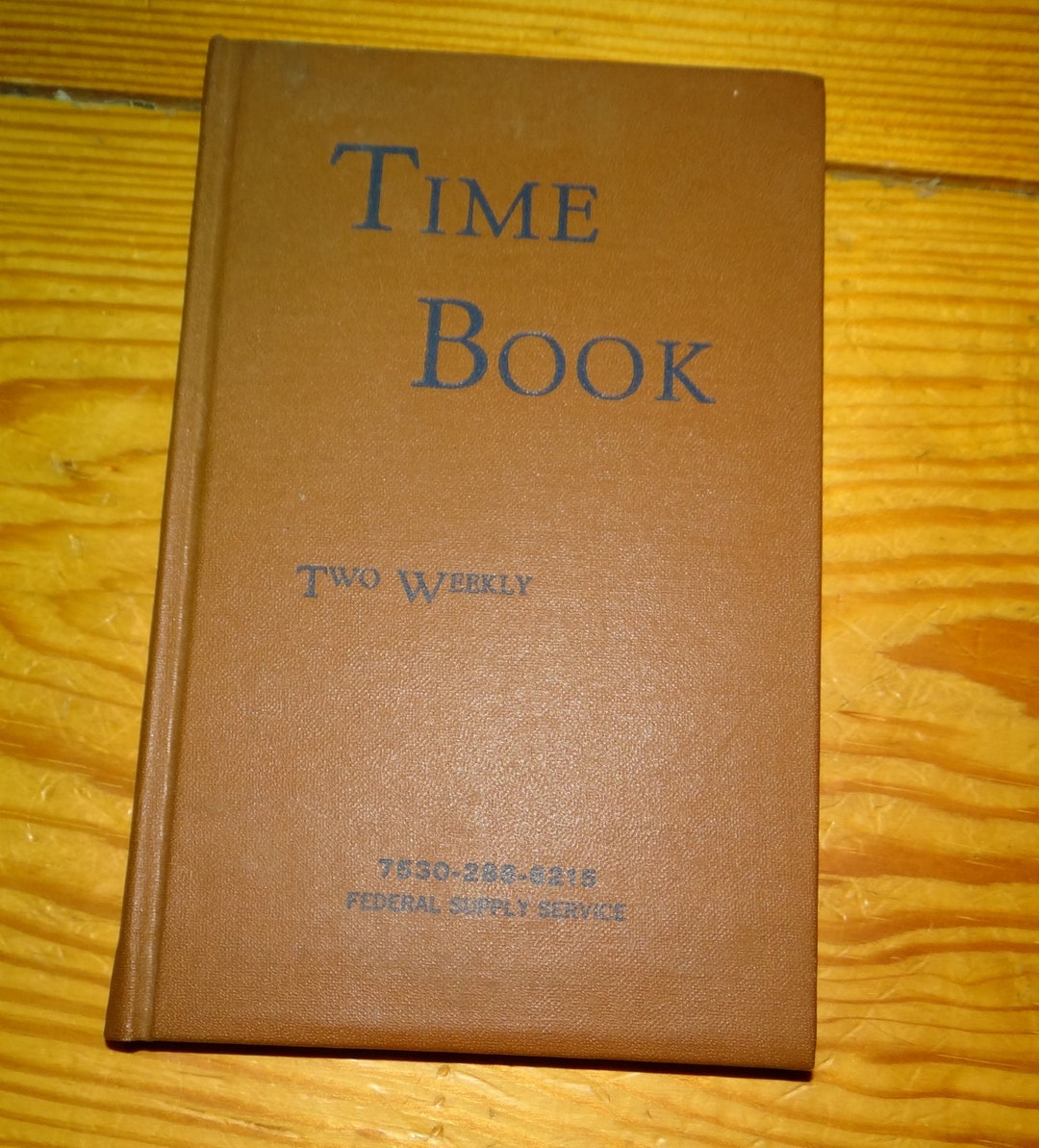 Time Book Two Weekly Vintage Workplace Recording Aid Federal Supply ...