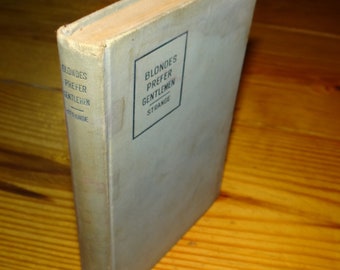 Libro antico Blondes Prefer Gentlemen di Nora K. Strange illustrato da Merle Johnson 1927 HB