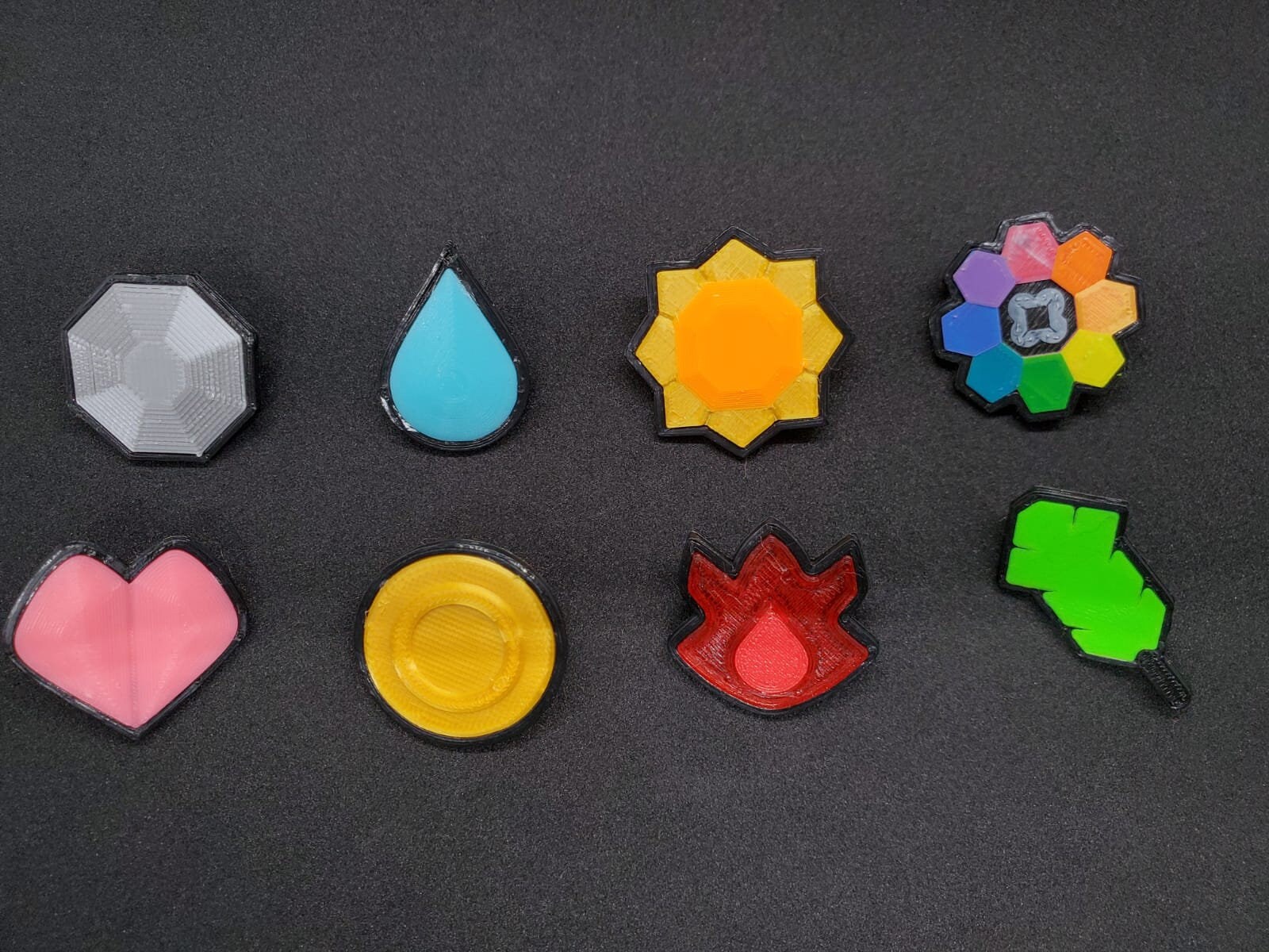 Pokemon League Gym Badge Brooch Sets Pokeball Box Set