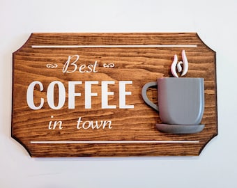 Gammaldags kaffeskylt/kaffedekor/kaffeväggbonad